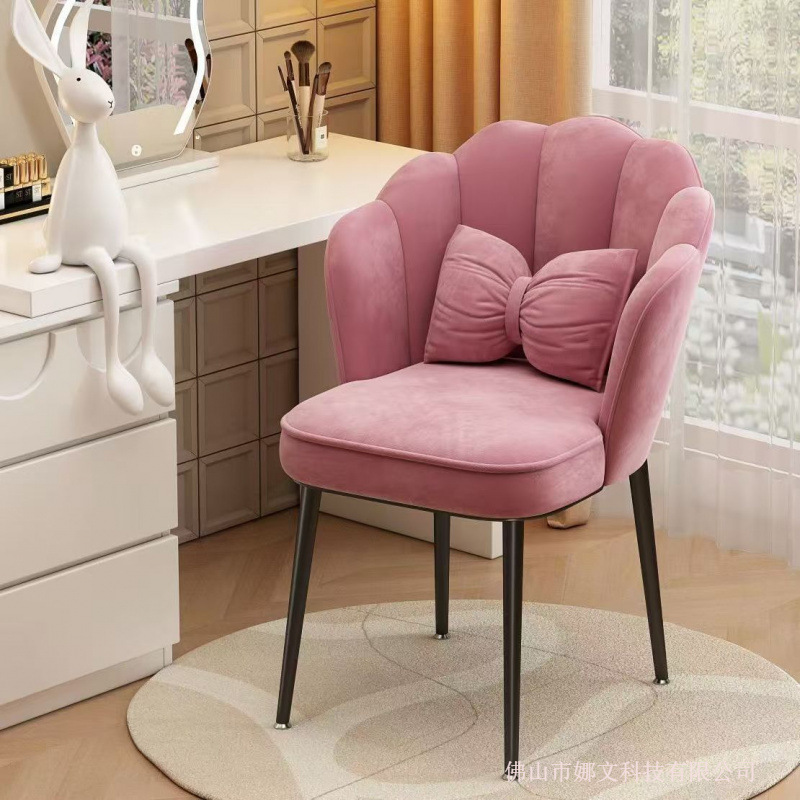 Silla de comedor de madera maciza simple y cómoda silla de estudio taburete silla de dormitorio de niñas silla de maquillaje
