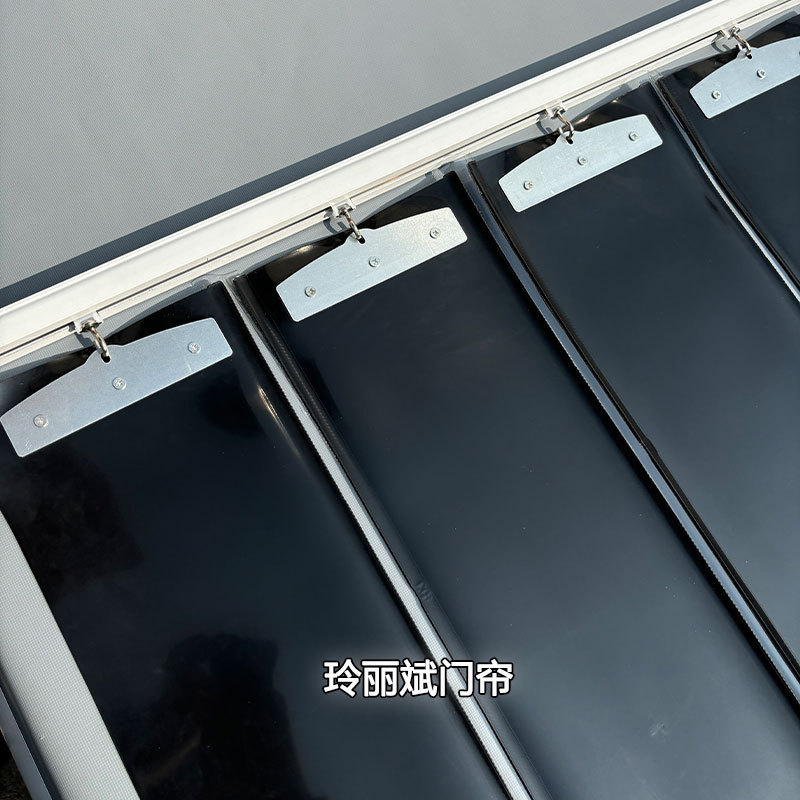 Mobile Folding Soft Door Curtain Sliding Pvc Transparent Plastic Curtain Sliding Track Partition Home Sliding Door Thickened