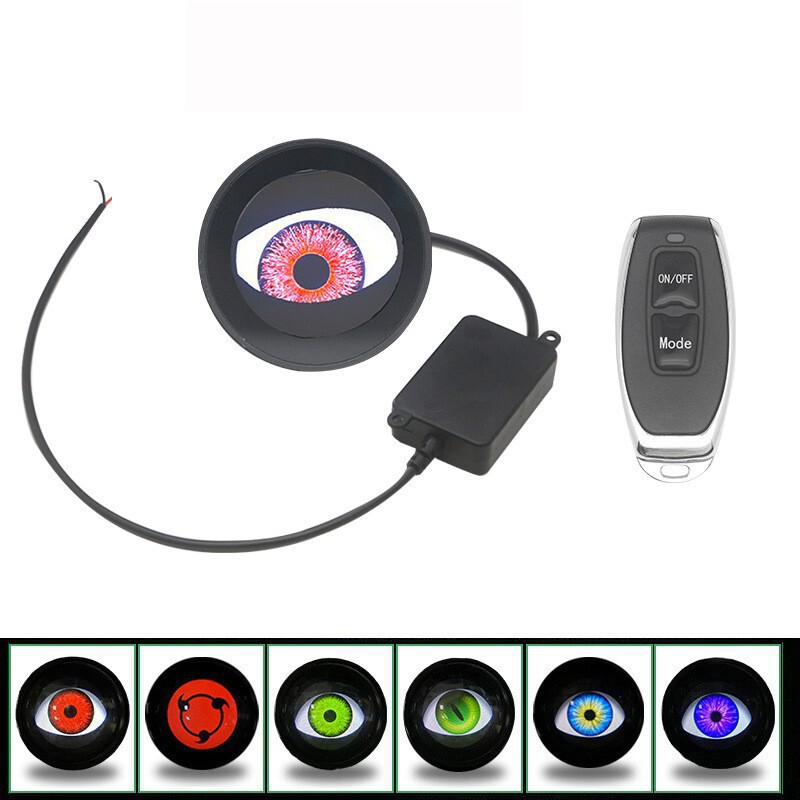 悪魔の目灯ledダイナミック自動車レンズヘッドライト雰囲気灯改造通用自動車オートバイレンズヘッドライト|undefined