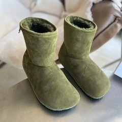 勃肯雪地靴女2025冬季新款内增厚底舒适百搭短靴时尚两穿棉靴