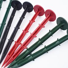 防草布地钉 果园大棚钉地膜钉塑料园艺地钉 果园园艺除草布倒刺钉