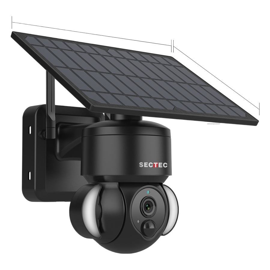 Privado modelo graffiti inteligente inalámbrico de vigilancia WiFi al aire libre 4G bola máquina TUYA solar cámara de vigilancia de la cámara