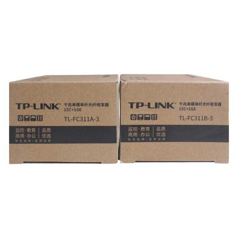 TP-LINK TL-FC311A-3 + TL-FC311B-3 Гигабитный одномодовый одноволоконный оптический приемопередатчик 2 пары