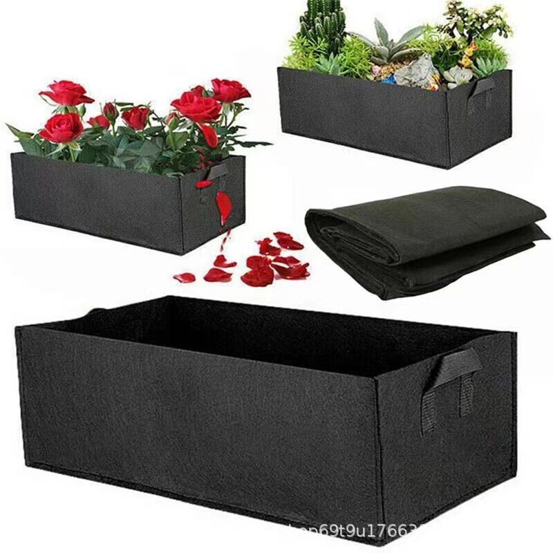 Felt Multi-Compartment Planting Bucket Cross-Border Wholesale Large-Capacity Breathable Planting Bag Thickened Non-Woven Fabric Indoor Planting Box