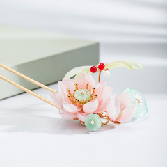 Hanfu hair accessories, hairpins, headwear, ancient-style hairpins, lotus flower hairpins, Chinese elements, Chinese style accessories, $19.9, GF042