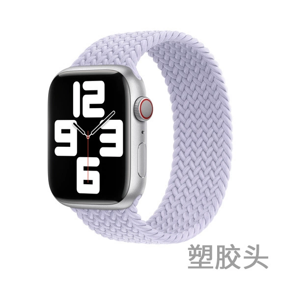 Ремешок для часов (Apple) нейлоновый тканый эластичный однослойный, 22 мм пластиковый разъем, длины 125–165 мм