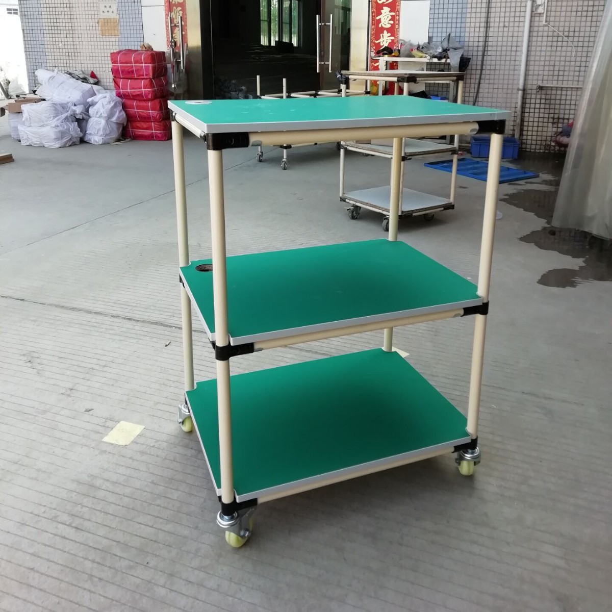 供应线棒精益管推车，精益管物料手推车可免费设计 简单方便 实惠