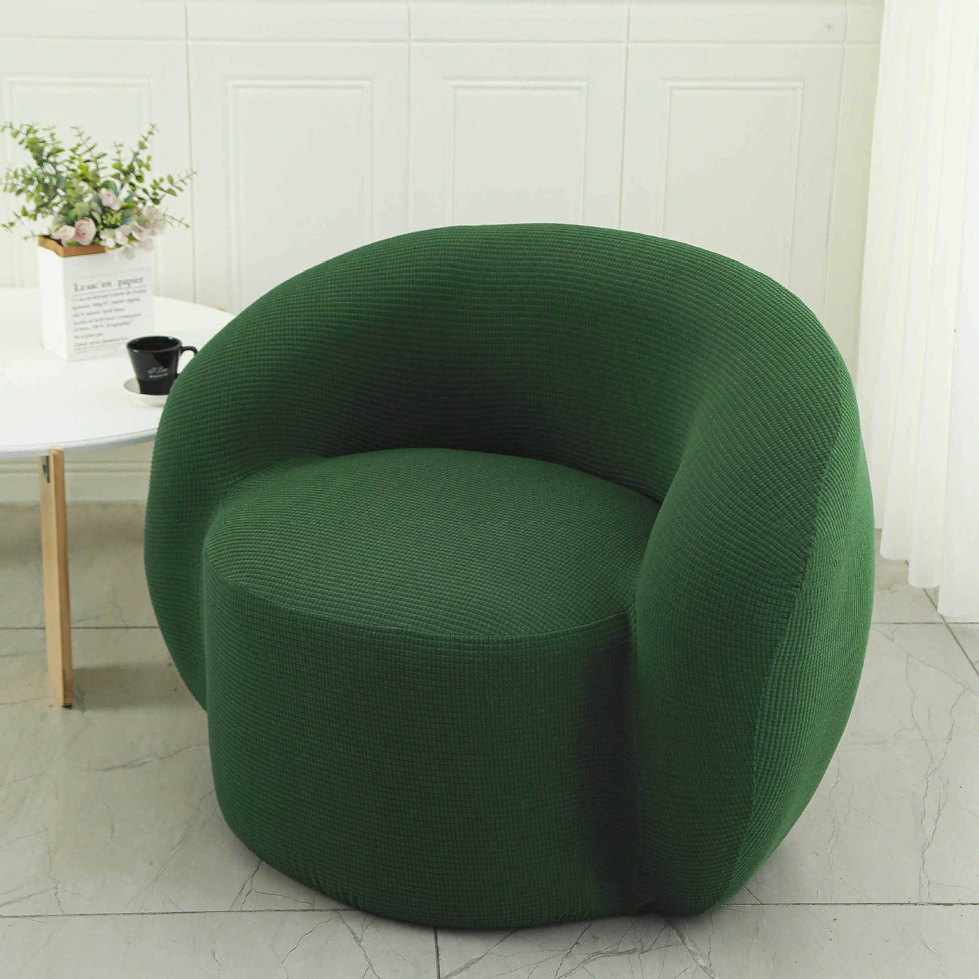 Cubierta de sofá y silla Cubierta de sofá de balcón de dormitorio individual de lana de cordero perezoso Cubierta de silla de sala de estar sencilla y cómoda