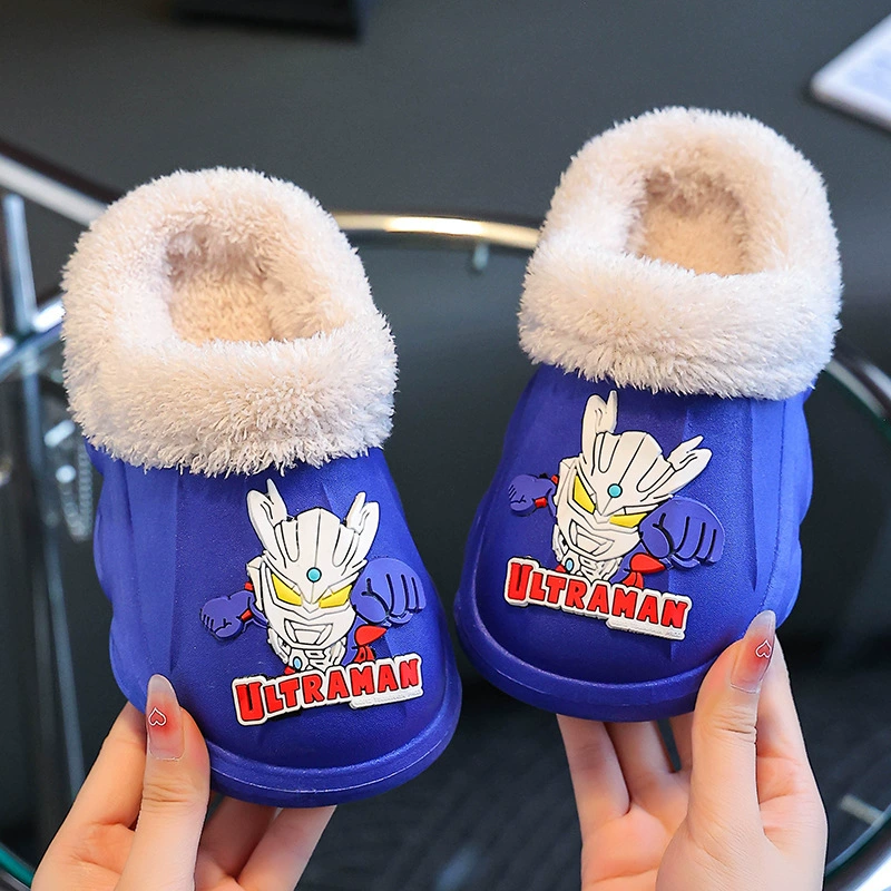 Зимние хлопковые тапочки для детей Cyros Ultraman