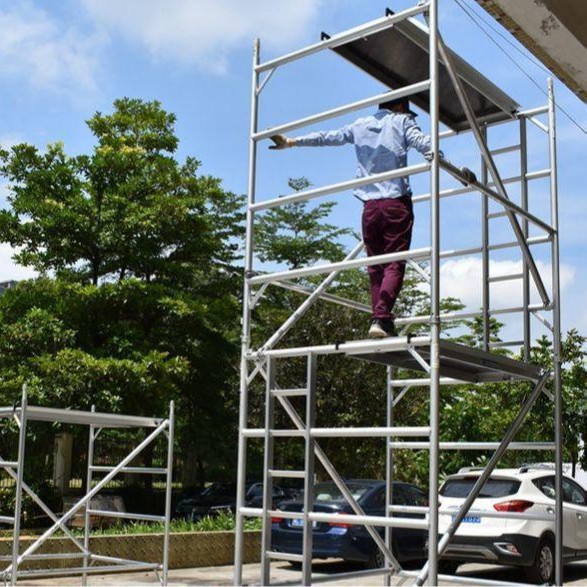 dragonstage广州厂家直销认证铝合金脚手架踏板阿里亚马逊脚手架