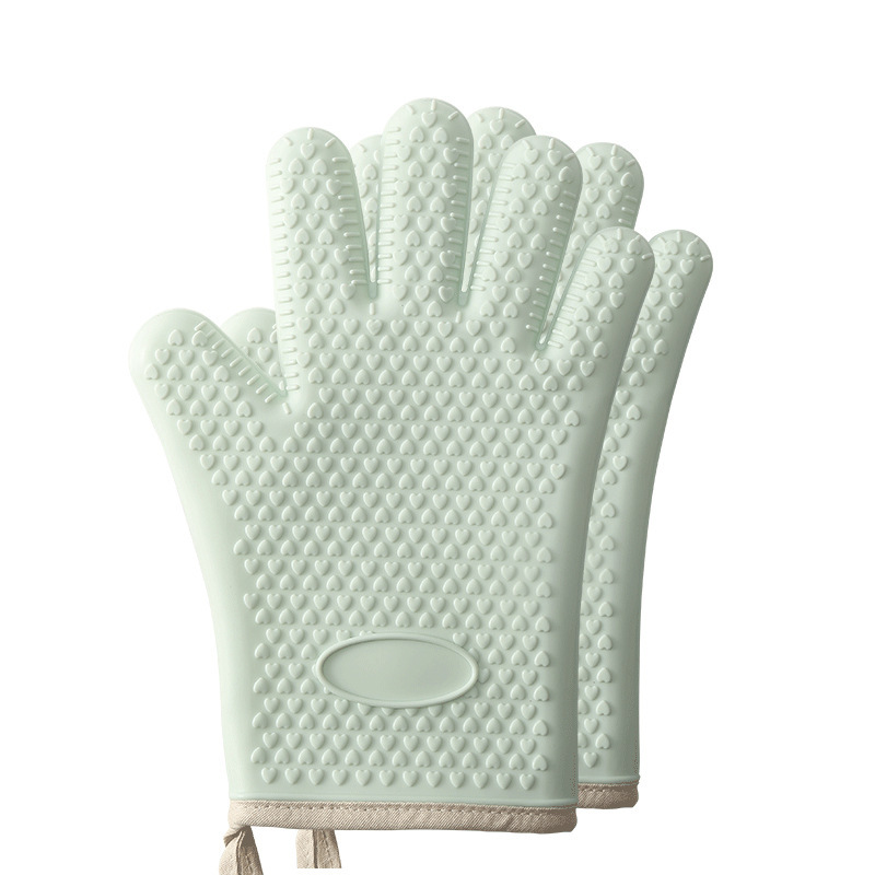 Guante anti-escaldado aislamiento térmico grueso silicona horno de cocina especial para hornear resistente a altas temperaturas antideslizante a prueba de calor horno de horno de microondas
