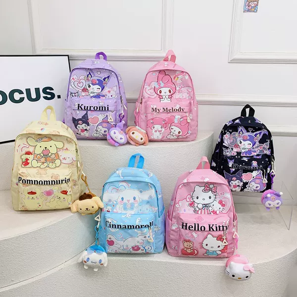 Fashionable children's backpack, cartoon double shoulder bag, student schoolbag, cute backpack, cute kindergarten girl's schoolbag