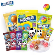 阿尔卑斯棒棒糖牛奶硬糖网红小零食喜糖果批发儿童休闲食品棒棒糖