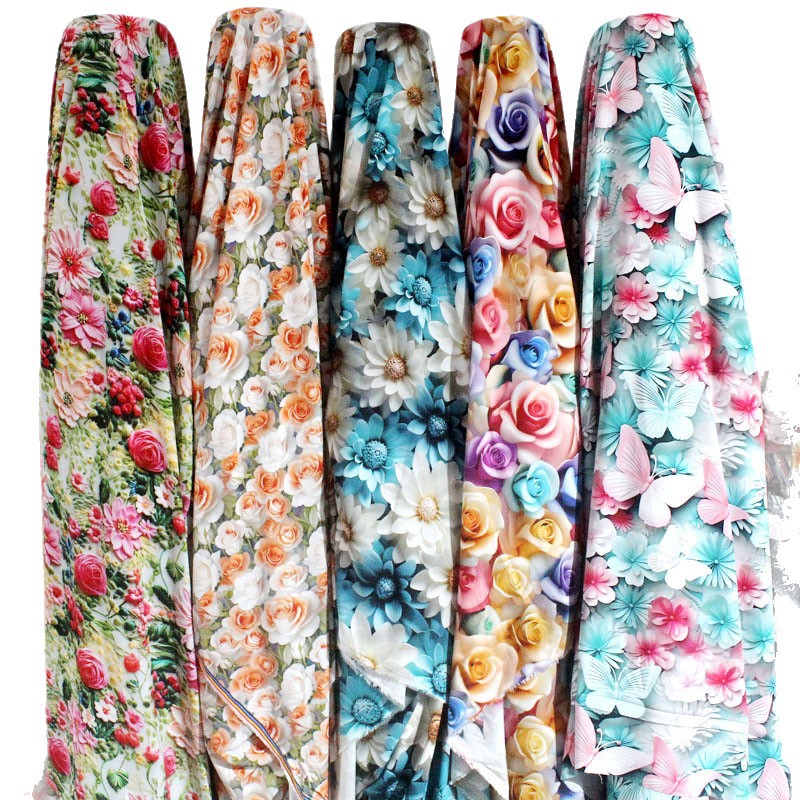 Silk cloth, three dimensional summer dress, 3D
