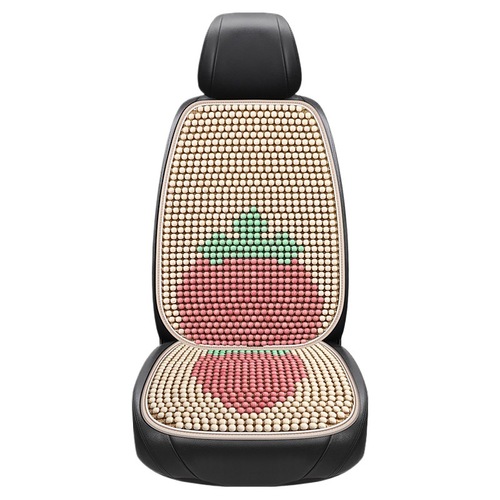 Cross-border summer car seat cushion cool pad wood bead seat cushion ice silk summer cooling breathable all-season universal truck seat cushion
