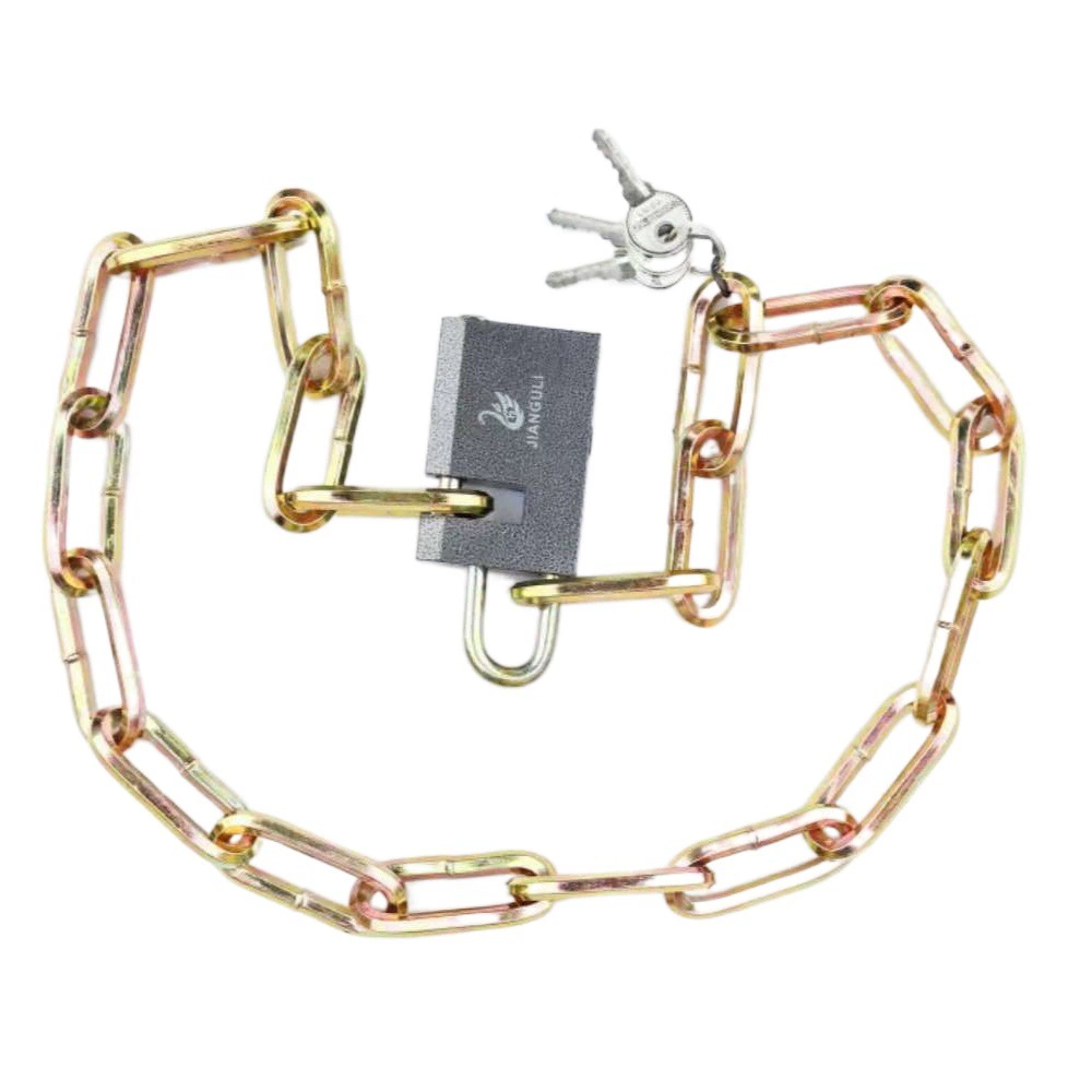 Фабрика прямой стеклянной двери замок цепи бытовой трехколесный замок цепи перетащить замок железный замок цепи в наличии оптом