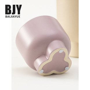 Pajiayue Nordic Three-legged Ceramic Flower Pot Modern Simple Matte Multi-color Indoor Potted Plant Household Popular Pot
