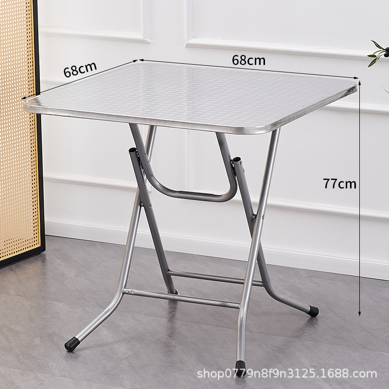 68cm 사각 테이블 [일체 엠보싱] 래커칠한 다리