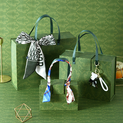 手提伴手礼盒结婚伴娘礼品盒翻盖创意喜庆礼物盒批发包装盒|ru