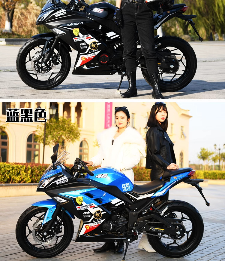 Cross-Border Export of Ninja Motorcycle R3 Outdoor Retro Motorcycle Jiaolong Sports Car Twin-Cylinder Road Race License H2