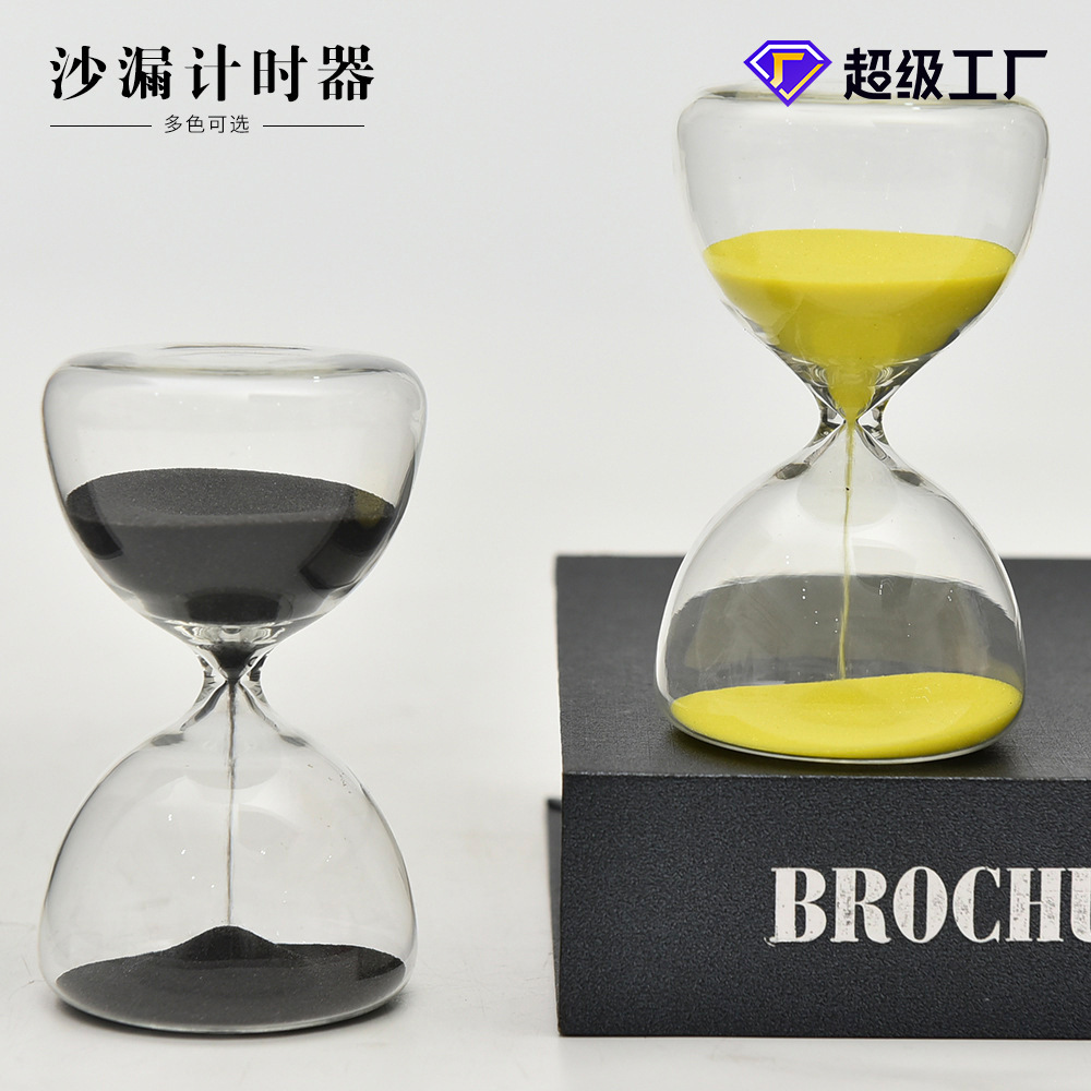 5 minutos de vidrio reloj de arena temporizador redondo pequeño reloj de arena regalo creativo para el hogar reloj de arena decoración fábrica al por mayor
