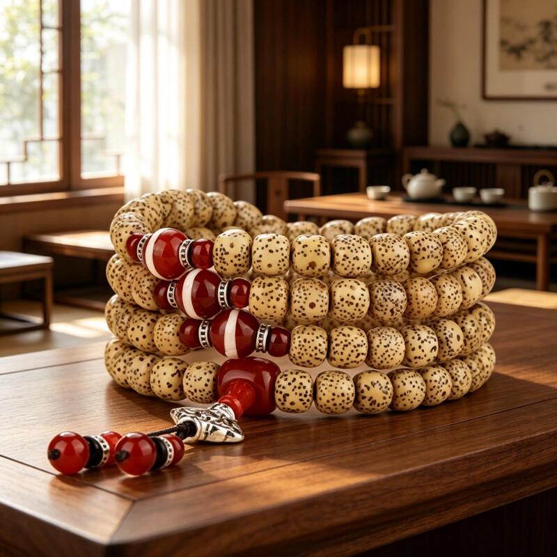 Putuo Mountain Natural Star and Moon Bodhi Beads Double Circle Bodhi Seed Buddhist Prayer Beads Emotional Stability Bracelet for Women Putuo Mountain Natural Star and Moon Bodhi Beads Double Circle Bodhi Seed Buddhist Prayer Beads Emotional Stability Bracelet for Women