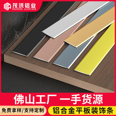 アルミニウム合金の一字型の平板の条のチタンの金の条は辺の条を収めて飾ります。