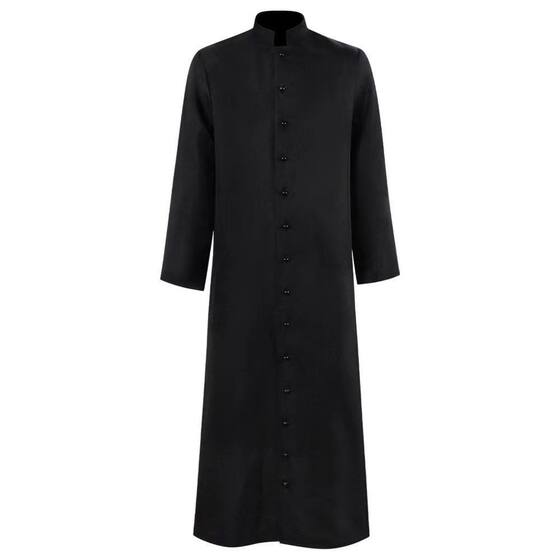 Halloween cosplay Costume Medieval Vintage Robe Wizard Costume Priest Costume Church Priest Cos Play Costume