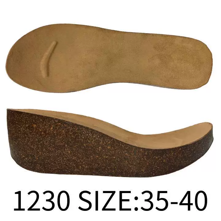 На высоком каблуке пробка