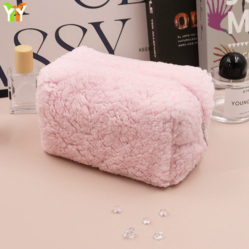 Косметичка‑органайзер, стёганая из bubble‑cotton, 2 размера 235×115×115 мм и 120×170×95 мм, цветочные и плюшевые варианты