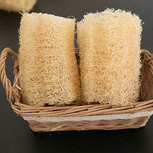 Loofah Cut Section Dishwashing Natural Pot Brushing Loofah Pulp Dishwashing Cloth Does Not Damage the Pot, Does Not Stick to Oil, Durable Scouring Pad