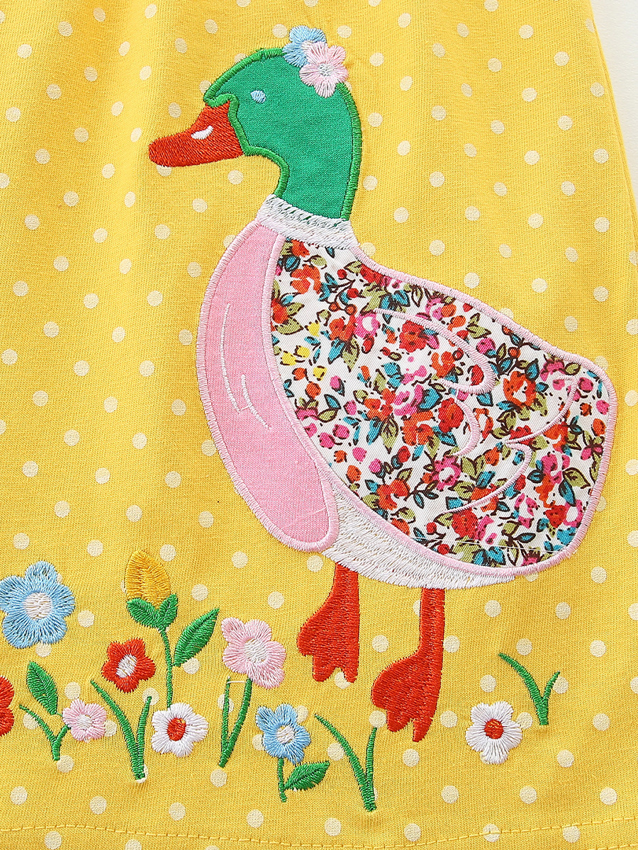 Vestido de princesa de niña de estilo europeo y americano otoño nuevo vestido de mangas largas para niños algodón bordado vestido de ropa infantil