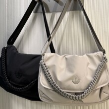 阿迪三叶草同款帆布复古邮差包大容量男女运动休闲单肩斜挎包包潮