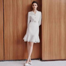 AD��ϯ��Ҫ���ϵ�ȹ��2025�¿�������б����װ�ɫ�������b�B��ȹ