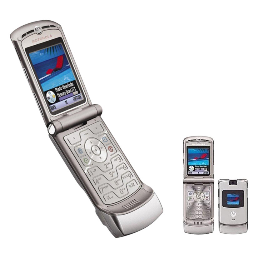 Clásico recomendar rayo envío al por mayor suministro V3 stock teléfono móvil plegable Flip diseño adecuado para teléfono de repuesto image 1