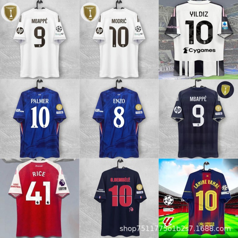 New 2526 Club World Cup Fan Version Jersey Chelsea Real Madrid Paris Barcelona Chelsea Miami Thai Version Short Sleeves New 2526 Club World Cup Fan Version Jersey Chelsea Real Madrid Paris Barcelona Chelsea Miami Thai Version Short Sleeves