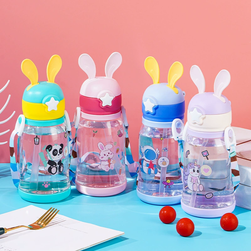 Plastic cartoon children's handheld cute glass
