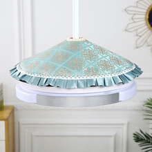 吊扇防尘罩隐形灯防尘罩套圆形风扇灯配件灯罩带风扇的吊灯盖巾跨