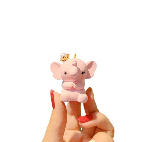 Cartoon Cute Internet Celebrity Crown Dumbo Keychain Cute Fashion Resin Doll Girls Key Chain Bag Mobile Phone