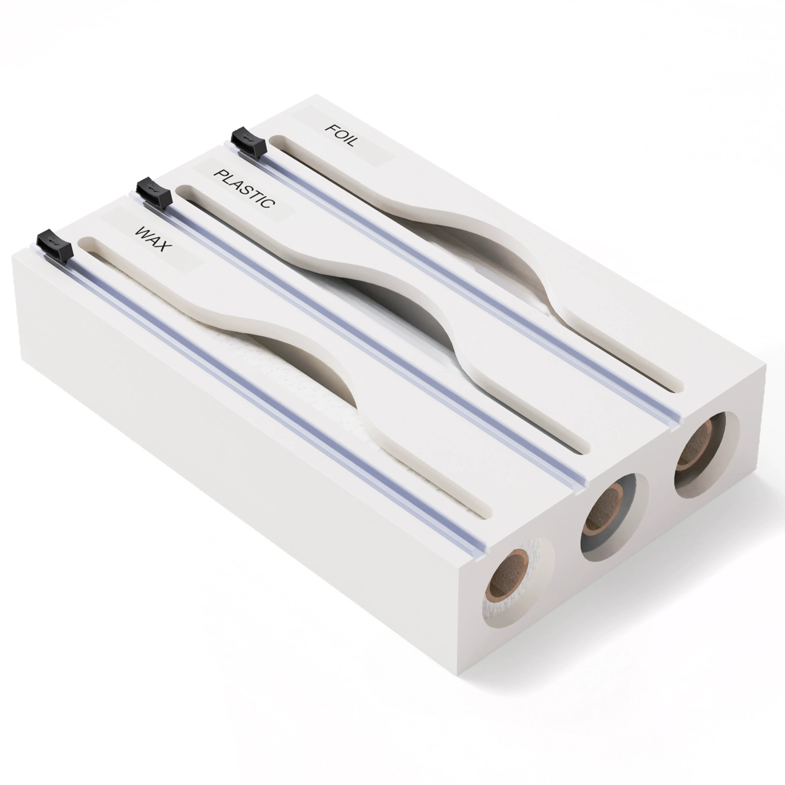 Nanzhu drawer storage box Tinfoil plastic wrap cutting box Bamboo plastic wrap cutter Kitchen storage box