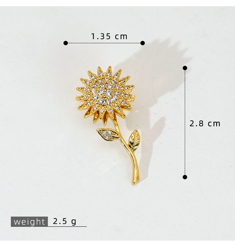 5g Weight Pendant Jewelry Making Type 15 * 29mm Jewelry Making Size DIY Jewelry Accessories Classification 1 Piece Quantity Copper Material Sunflower, Flower Pattern All Seasons Season Polished Finish Plating Design Elegant, Sweet, Classic Style Style 1 Piece 15 * 29mm Copper Sunflower Flower Polished Pendant DIY Jewelry Accessories 8