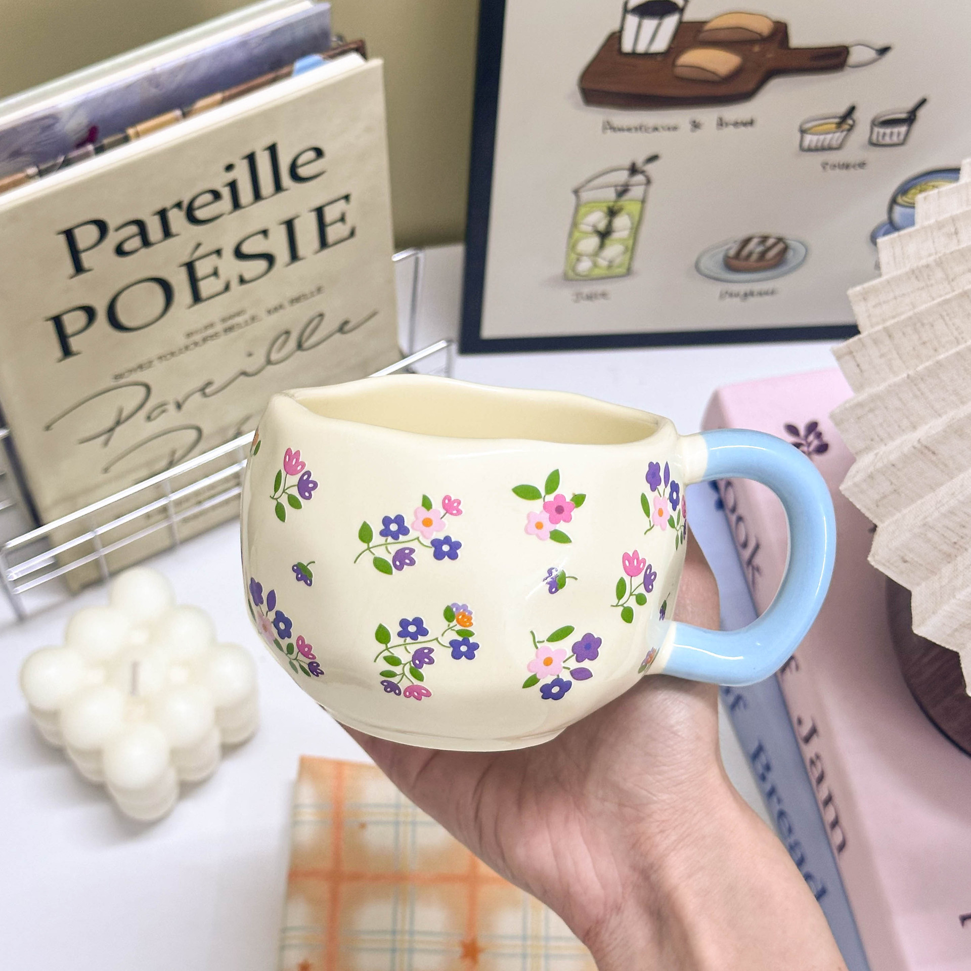 Highly Stylish Women's Home Milk Office Creative Coffee Cup, Design-oriented High-end Ceramic Mug_voghion.com
