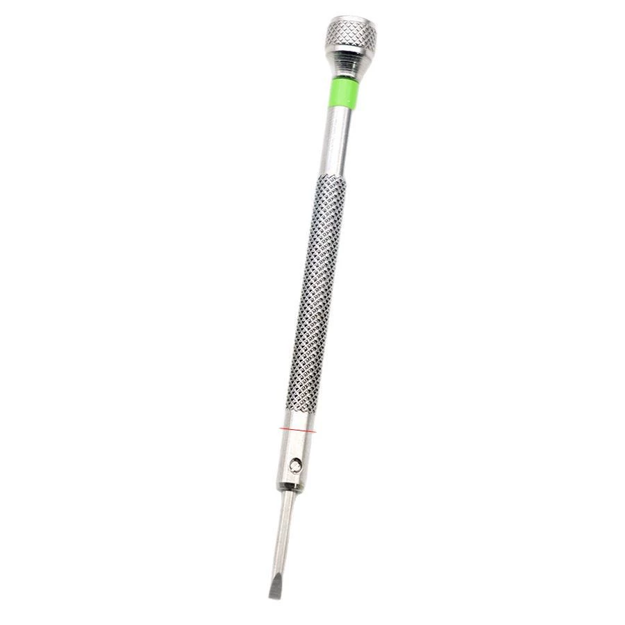 Precision Magnetic Screwdriver Set, 12-Piece Color-Coded Tips, Round & Cross 0.6–2.0 mm