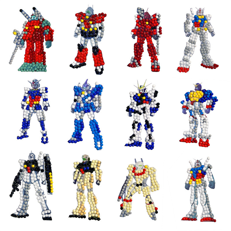 SS106 변형 로봇 12 페이스트 세트