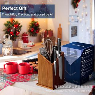 New Product Knife Holder Kitchen Supplies Wooden Knife Holder Knife Storage Rack Chopsticks Rack Multifunctional Storage Rack