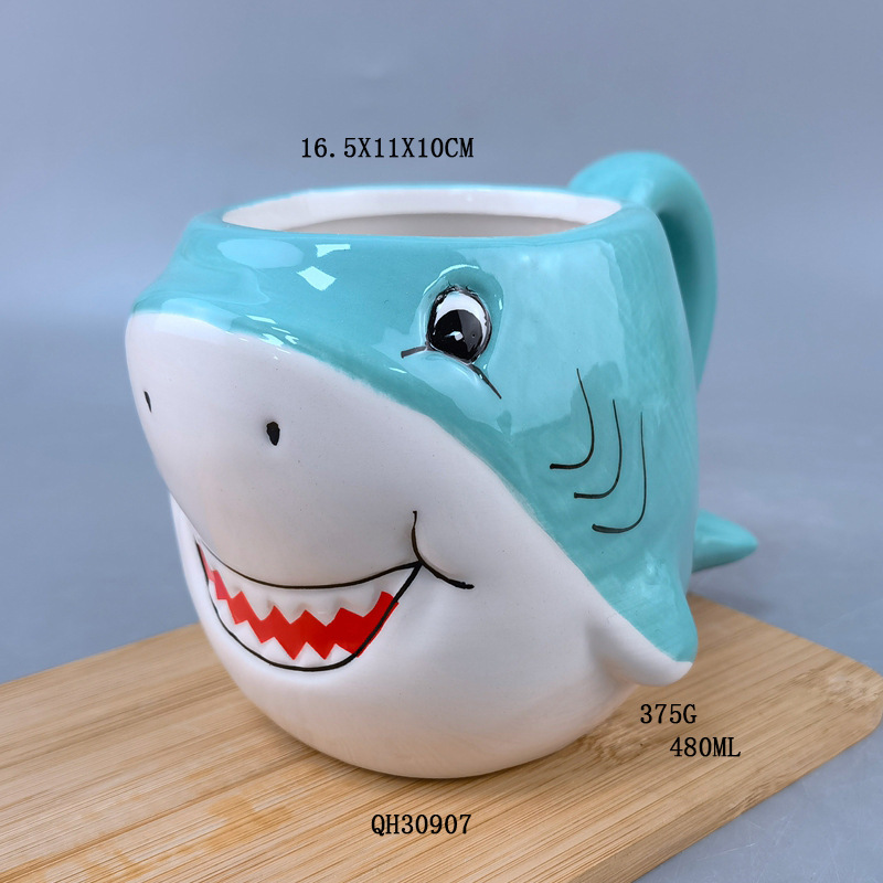 Taza de Porcelana con Animales en 3D de Porcelana Blanca Protección del Medio Ambiente, Con Mango para el Hogar image 8
