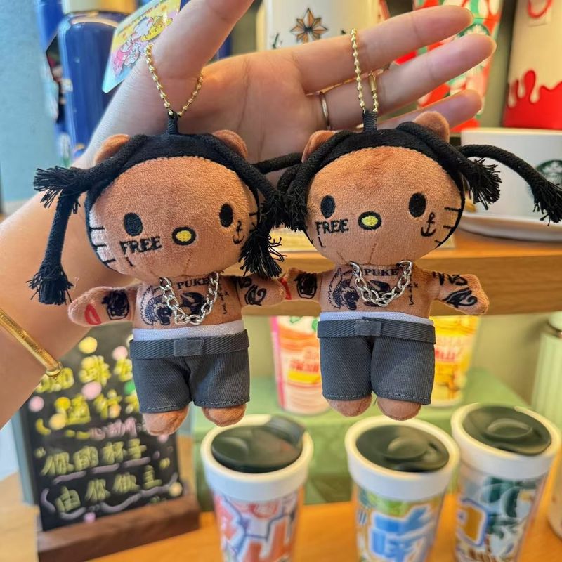 卡通动漫网红明星同款KT猫系列钥匙扣挂件女生背包饰品kt挂饰批发|undefined