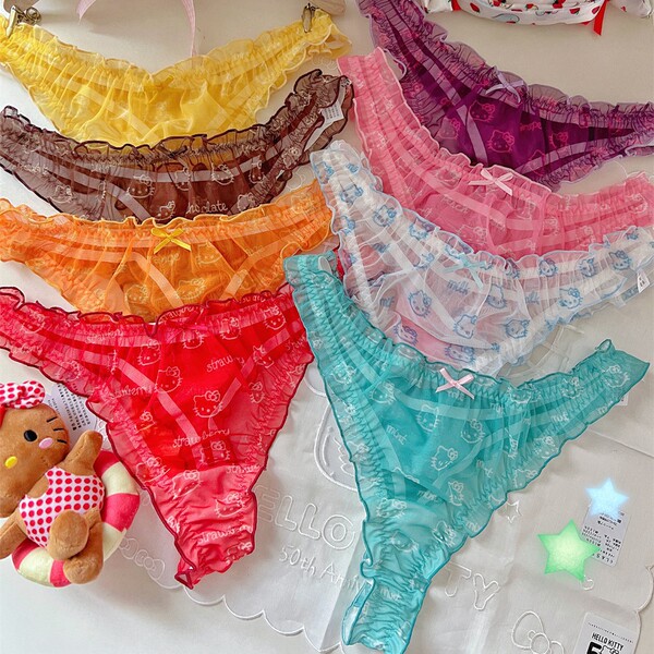 Juicykitty Cute Sweet Hot Girl Sexy Summer Cartoon Mesh Women's…