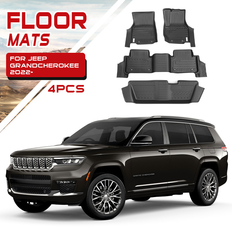 Alfombrillas para Jeep Grand Cherokee, Alfombrillas Especiales de Cobertura Total de TPE Impermeables