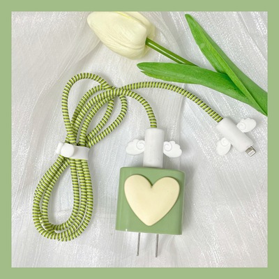 Apple 12 cable de datos cubierta protectora adecuada para iphone11promax carga rápida 20W cargador cabeza 13 mini